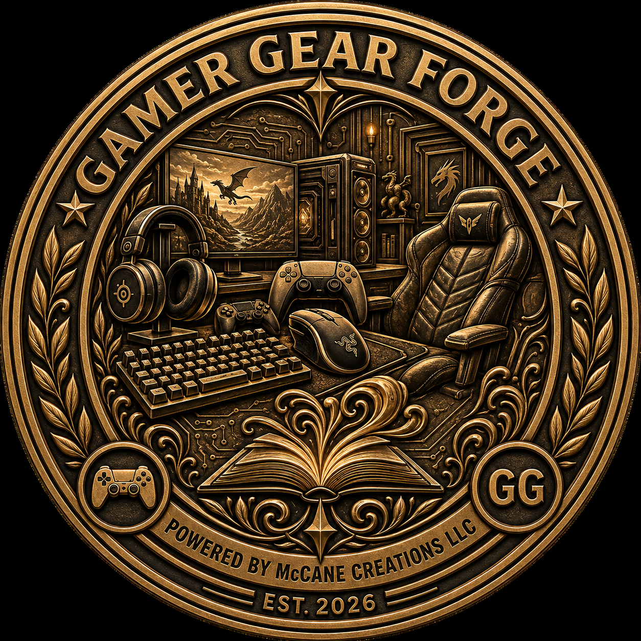 GamerGearForge medallion