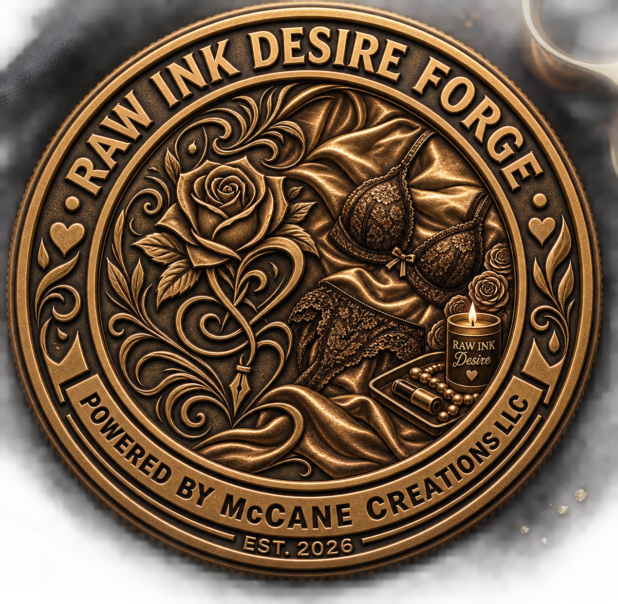 Raw Ink Desire medallion